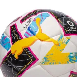 Balón Puma LaLiga 1 Orbita Hybrid "El Clásico" 2022-2023 -tienda de material de futbol balon puma laliga 1 orbita hybrid el clasico 2022 2023 white beetroot purple blue atoll 2