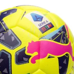 Balón Puma Serie A Orbita Hybrid 2022-2023 -tienda de material de futbol balon puma serie a orbita hybrid 2022 2023 lemon tonic navy blue sunset glow 2