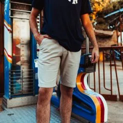 Bermuda Reell Flex Grip Chino Superior -tienda de material de futbol bermuda reell flex grip chino superior beige 4