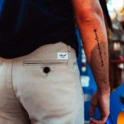 Bermuda Reell Flex Grip Chino Superior -tienda de material de futbol bermuda reell flex grip chino superior beige 5