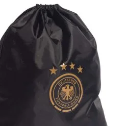 Bolsa Adidas Gym Sack Alemania Mundial Qatar 2022 -tienda de material de futbol bolsa adidas alemania mundial qatar 2022 black tactile gold metallic 2