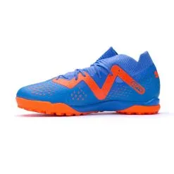 Bota Puma Future Match Turf + Mid Niño -tienda de material de futbol bota puma future match turf mid nino blue glimmer white ultra orange 2