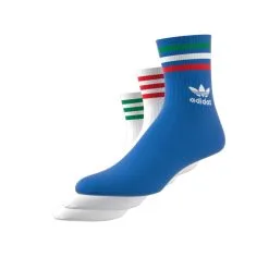 Calcetines Adidas Clásicos Media Caña (3 Pares) Nations -tienda de material de futbol calcetines adidas clasicos media cana pack de 3 nations white bright royal 2