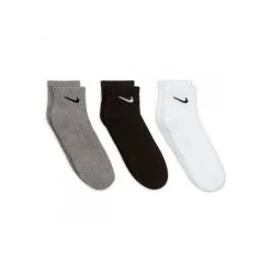 Calcetines Nike Everyday Cushioned Ankle (3 Pares) 5 Calcetines Nike Everyday Cushioned Ankle (3 Pares) -tienda de material de futbol calcetines nike everyday cushioned ankle 3 pares black white grey 1