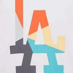 '47 BRAND Camiseta 47 Brand MLB Los Angeles Dodgers Fractal 7 '47 BRAND Camiseta 47 Brand MLB Los Angeles Dodgers Fractal -tienda de material de futbol camiseta 47 brand mlb los angeles dodgers fractal white wash 2