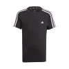 Camiseta Adidas 3 Stripes Tee Niño -tienda de material de futbol camiseta adidas 3 stripes tee nino black white 0