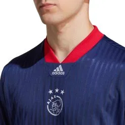 Camiseta Adidas Ajax De Ámsterdam Fanswear Icon -tienda de material de futbol camiseta adidas ajax de amsterdam fanswear 2022 2023 night sky 4