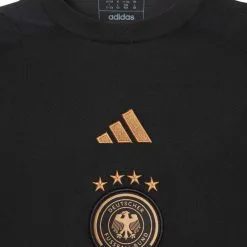 Camiseta Adidas Alemania Fanswear Mundial Qatar 2022 Niño -tienda de material de futbol camiseta adidas alemania fanswear mundial qatar 2022 nino black 2