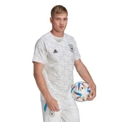 Camiseta Adidas Alemania Fanswear Mundial Qatar 2022 -tienda de material de futbol camiseta adidas alemania fanswear mundial qatar 2022 white 3