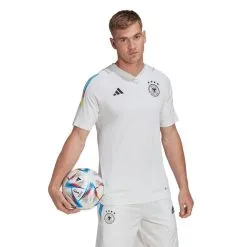 Camiseta Adidas Alemania Pre-Match Mundial Qatar 2022 -tienda de material de futbol camiseta adidas alemania pre match mundial qatar 2022 white 2