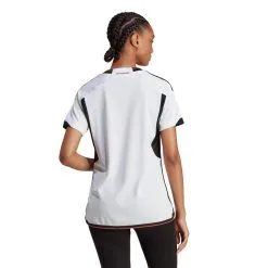 Camiseta Adidas Alemania Segunda Equipación Mundial Qatar 2022 Mujer -tienda de material de futbol camiseta adidas alemania primera equipacion mundial qatar 2022 mujer white 3