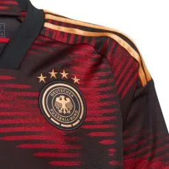 Camiseta Adidas Alemania Segunda Equipación Mundial Qatar 2022 Niño -tienda de material de futbol camiseta adidas alemania segunda equipacion world cup 2022 nino black 2