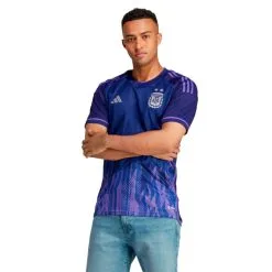 Camiseta Adidas Argentina Segunda Equipación Mundial Qatar 2022 -tienda de material de futbol camiseta adidas argentina segunda equipacion world cup 2022 legacy indigo purple rush 2