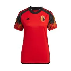 Camiseta Adidas Bélgica Primera Equipación Mundial Qatar 2022 Mujer