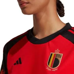 Camiseta Adidas Bélgica Primera Equipación Mundial Qatar 2022 Mujer -tienda de material de futbol camiseta adidas belgica primera equipacion 2022 2023 mujer red black 2