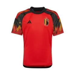 Camiseta Adidas Bélgica Primera Equipación Mundial Qatar 2022 Niño