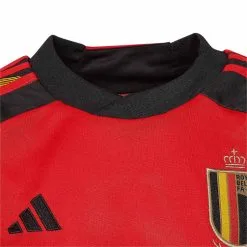 Camiseta Adidas Bélgica Primera Equipación Mundial Qatar 2022 Niño -tienda de material de futbol camiseta adidas belgica primera equipacion mundial qatar 2022 nino red black 2