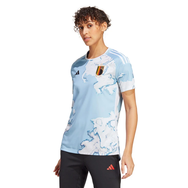 Camiseta Adidas Bélgica Segunda Equipación Mundial Qatar 2022 Mujer 5 Camiseta Adidas Bélgica Segunda Equipación Mundial Qatar 2022 Mujer - Imagen 3