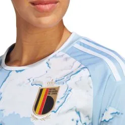 Camiseta Adidas Bélgica Segunda Equipación Mundial Qatar 2022 Mujer 10 Camiseta Adidas Bélgica Segunda Equipación Mundial Qatar 2022 Mujer -tienda de material de futbol camiseta adidas belgica segunda equipacion mundial qatar 2022 mujer clear sky 3