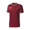 Camiseta Adidas Entrada 18 M/c -tienda de material de futbol camiseta adidas entrada 18 mc maroon white 0