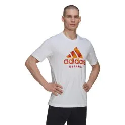 Camiseta Adidas España Fanswear Mundial Qatar 2022 -tienda de material de futbol camiseta adidas espana fanswear mundial qatar 2022 white 1 2