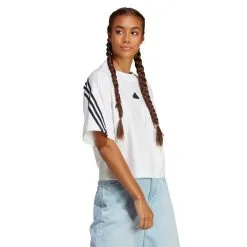 Camiseta Adidas Future Icons 3 Stripes Mujer -tienda de material de futbol camiseta adidas future icons 3 stripes mujer white 2