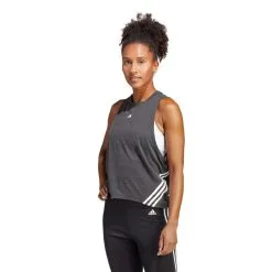 Camiseta Adidas Icons 3 Stripes Mujer -tienda de material de futbol camiseta adidas icons 3s mujer black 1