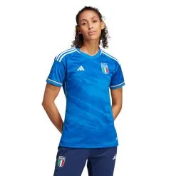 Camiseta Adidas Italia Primera Equipación 2022-2023 Mujer -tienda de material de futbol camiseta adidas italia primera equipacion 2022 2023 mujer blue 2