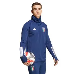 Camiseta Adidas Italia Training 2022-2023 -tienda de material de futbol camiseta adidas italia training 2022 2023 dark blue cream white 2