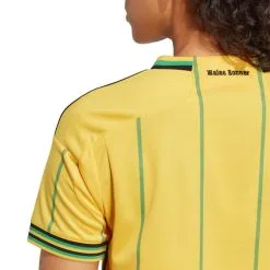 Camiseta Adidas Jamaica Primera Equipación Mundial Femenino 2023 Mujer -tienda de material de futbol camiseta adidas jamaica primera equipacion 2022 2023 mujer bold gold vivid green 4