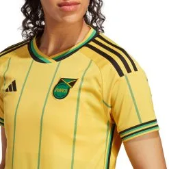 Camiseta Adidas Jamaica Primera Equipación Mundial Femenino 2023 Mujer -tienda de material de futbol camiseta adidas jamaica primera equipacion 2022 2023 mujer bold gold vivid green 5