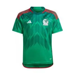 Camiseta Adidas México Primera Equipación Mundial Qatar 2022 Niño