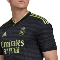 Camiseta Adidas Real Madrid CF Tercera Equipación 2022-2023 -tienda de material de futbol camiseta adidas real madrid cf tercera equipacion 2022 2023 black pulse lime 2