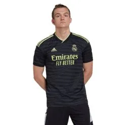 Camiseta Adidas Real Madrid CF Tercera Equipación 2022-2023 -tienda de material de futbol camiseta adidas real madrid cf tercera equipacion 2022 2023 black pulse lime 3