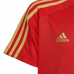Camiseta Adidas Salah Niño -tienda de material de futbol camiseta adidas salah nino vivid red gold metallic 3