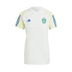 Camiseta Adidas Suecia Training Mundial Femenino 2023 Mujer -tienda de material de futbol camiseta adidas suecia training mundial femenino 2023 mujer off white 1