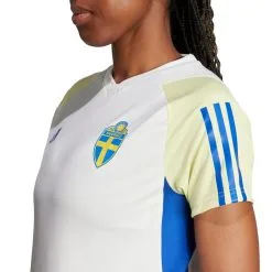 Camiseta Adidas Suecia Training Mundial Femenino 2023 Mujer -tienda de material de futbol camiseta adidas suecia training mundial femenino 2023 mujer off white 5