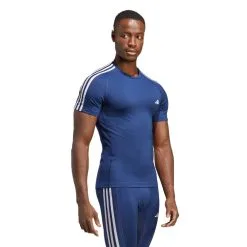 Camiseta Adidas TechFit 3 Stripes 8 Camiseta Adidas TechFit 3 Stripes -tienda de material de futbol camiseta adidas techfit 3 stripes dark marine 1