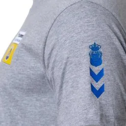 Camiseta Hummel UD Las Palmas Fanswear 2022-2023 Niño -tienda de material de futbol camiseta hummel ud las palmas fanswear 2022 2023 nino grey melange 3