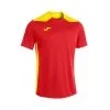 Camiseta Joma Championship VI M/c -tienda de material de futbol camiseta joma championship mc vi rojo amarillo 0