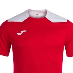 Camiseta Joma Championship VI M/c Niño -tienda de material de futbol camiseta joma championship vi mc nino rojo blanco 2
