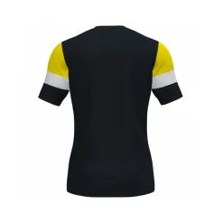 Camiseta Joma Crew IV M/c -tienda de material de futbol camiseta joma crew iv mc negro amarillo blanco 1