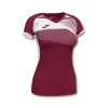 Camiseta Joma Supernova II M/c Mujer -tienda de material de futbol camiseta joma supernova ii mc mujer burdeos blanco 0