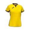 Camiseta Joma Toletum II M/c Mujer -tienda de material de futbol camiseta joma toletum ii mc mujer amarillo negro 0