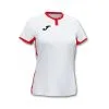 Camiseta Joma Toletum II M/c Mujer -tienda de material de futbol camiseta joma toletum ii mc mujer blanco rojo 0