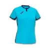 Camiseta Joma Toletum II M/c Mujer -tienda de material de futbol camiseta joma toletum ii mc mujer turquesa fluor negro 0