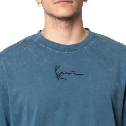 Camiseta Karl Kani Small Signature Destroyed -tienda de material de futbol camiseta karl kani small signature destroyed dusty teal 2