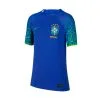 Camiseta Nike Brasil Segunda Equipación Stadium Mundial Qatar 2022 Niño -tienda de material de futbol camiseta nike brasil segunda equipacion stadium mundial qatar 2022 nino paramount blue 0