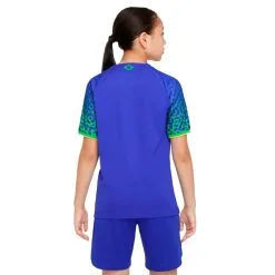 Camiseta Nike Brasil Segunda Equipación Stadium Mundial Qatar 2022 Niño -tienda de material de futbol camiseta nike brasil segunda equipacion stadium mundial qatar 2022 nino paramount blue 3
