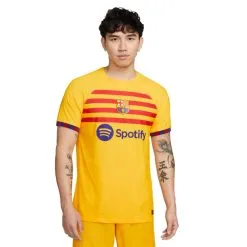 Camiseta Nike FC Barcelona Cuarta Equipación Match 2022-2023 10 Camiseta Nike FC Barcelona Cuarta Equipación Match 2022-2023 -tienda de material de futbol camiseta nike fc barcelona cuarta equipacion stadium 2022 2023 yellow university red 2